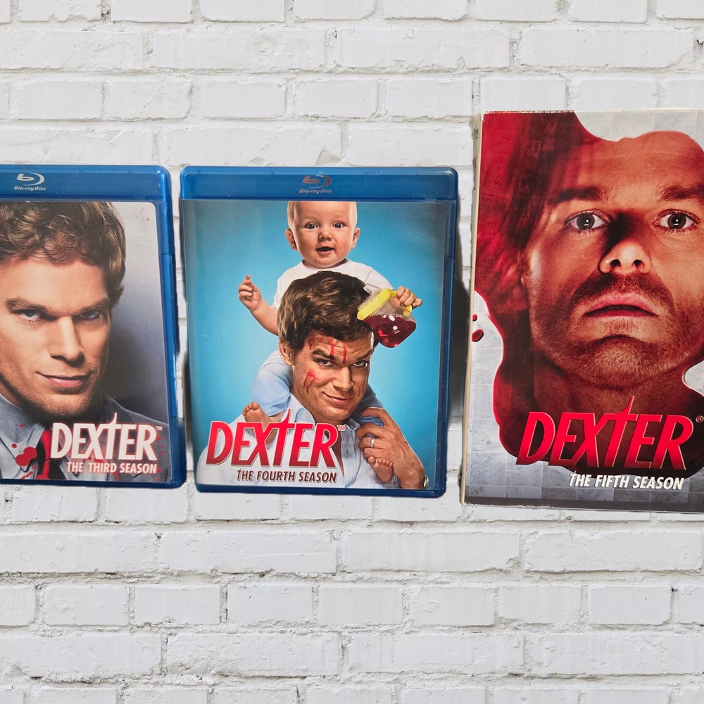 3 Season Dexter Blu-ray/Dvd Bundle (3, 4 & 5)